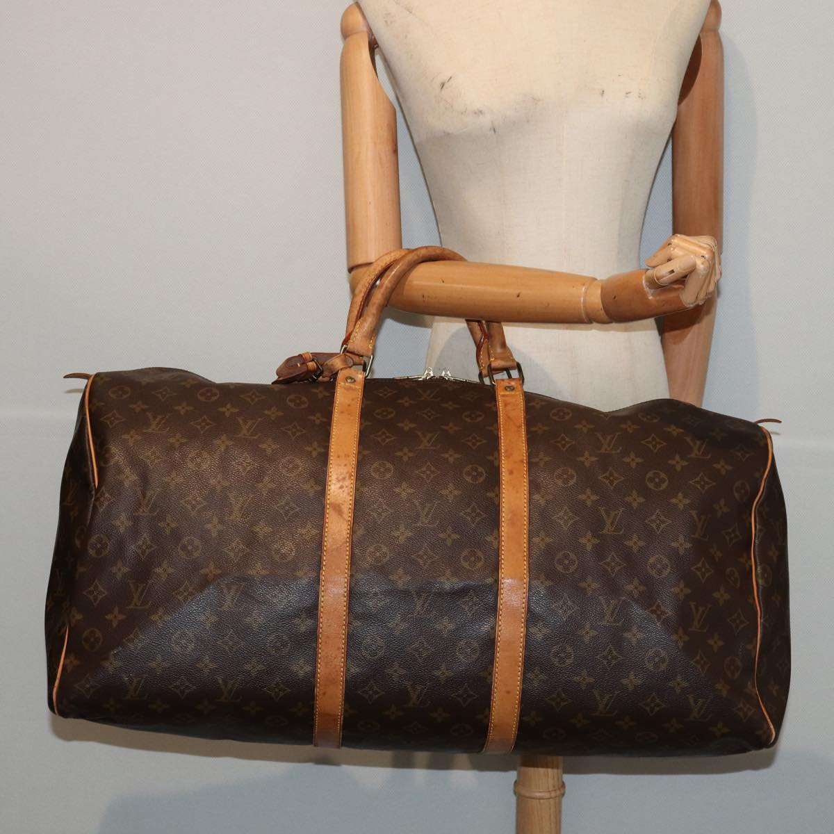 LOUIS VUITTON Monogram Keepall 60 Boston Bag M41422 LV 83414