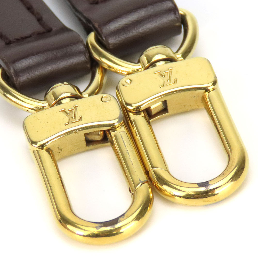 Louis Vuitton Leather Shoulder Strap Brown