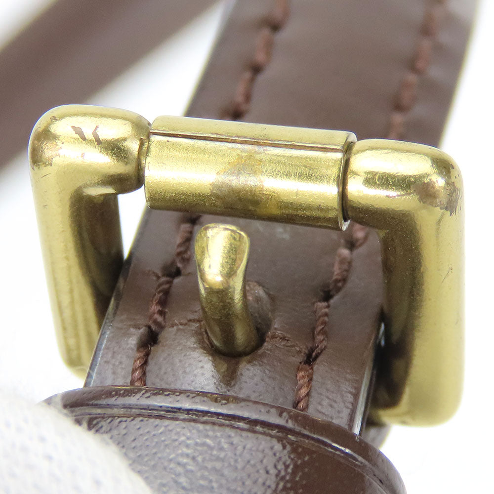Louis Vuitton Leather Shoulder Strap Brown