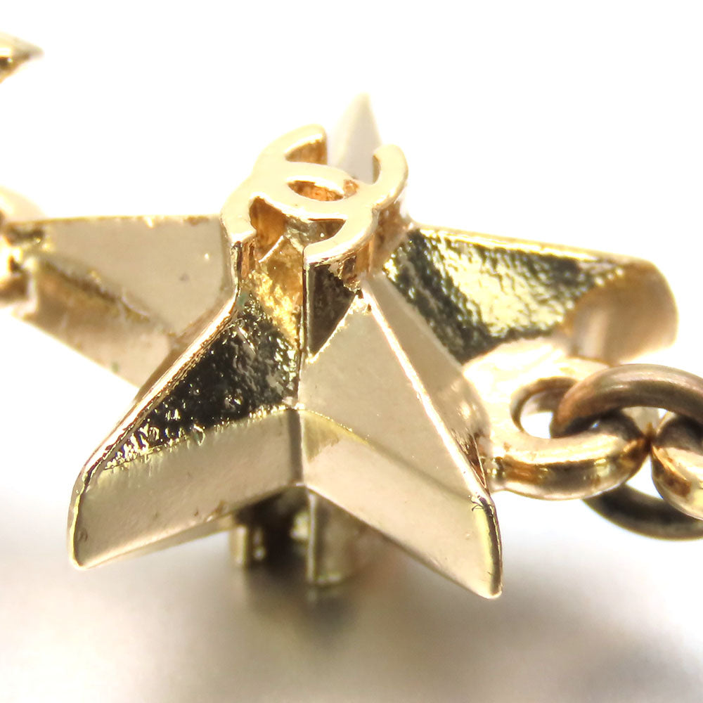 Chanel Triple Star COCO Mark Metal Earrings