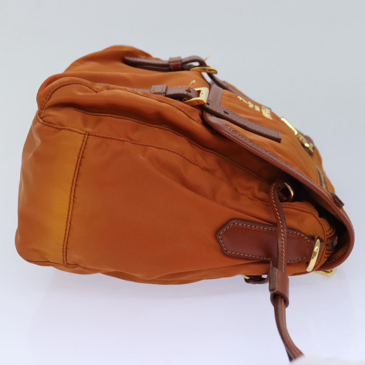 Luxury Prada Shoulder Bag Nylon Orange  83488