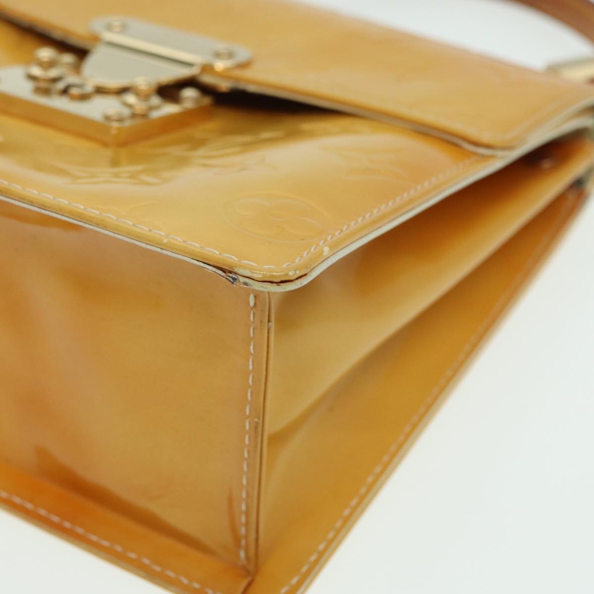 LOUIS VUITTON Monogram Vernis Spring Street Bag Lime Yellow M91068 83528