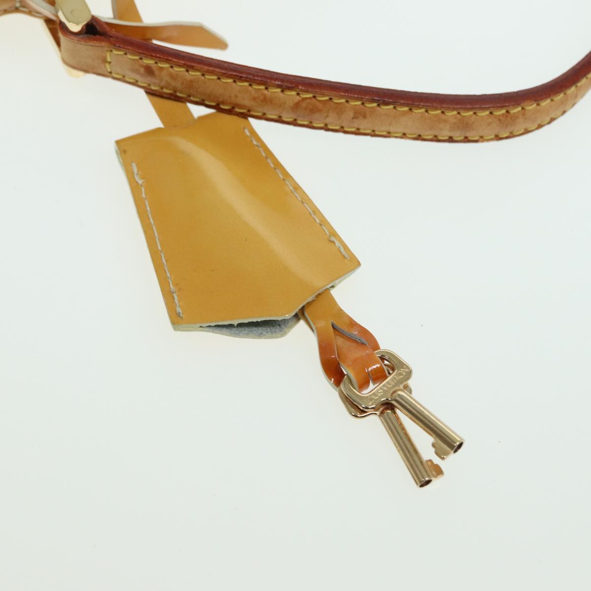LOUIS VUITTON Monogram Vernis Spring Street Bag Lime Yellow M91068 83528