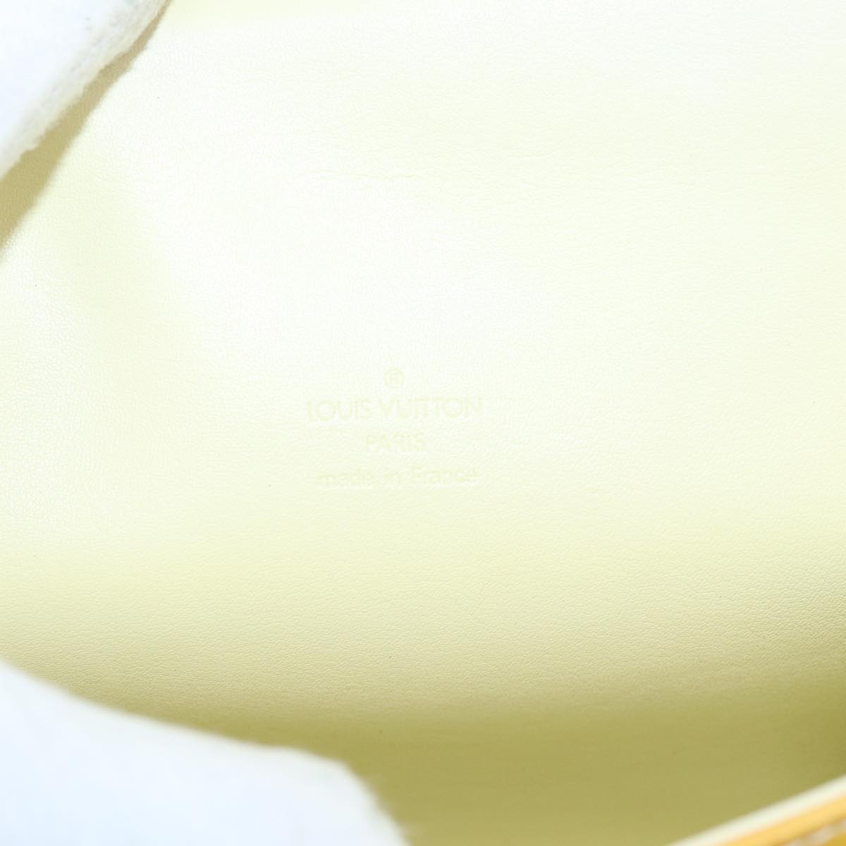 LOUIS VUITTON Monogram Vernis Spring Street Bag Lime Yellow M91068 83528
