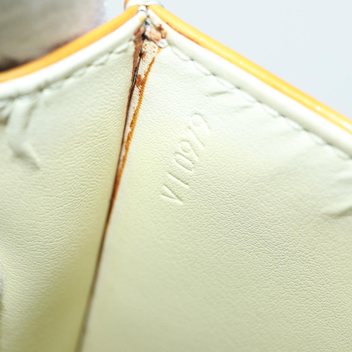 LOUIS VUITTON Monogram Vernis Spring Street Bag Lime Yellow M91068 83528