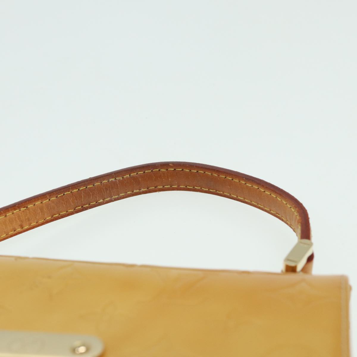 LOUIS VUITTON Monogram Vernis Spring Street Bag Lime Yellow M91068 83528