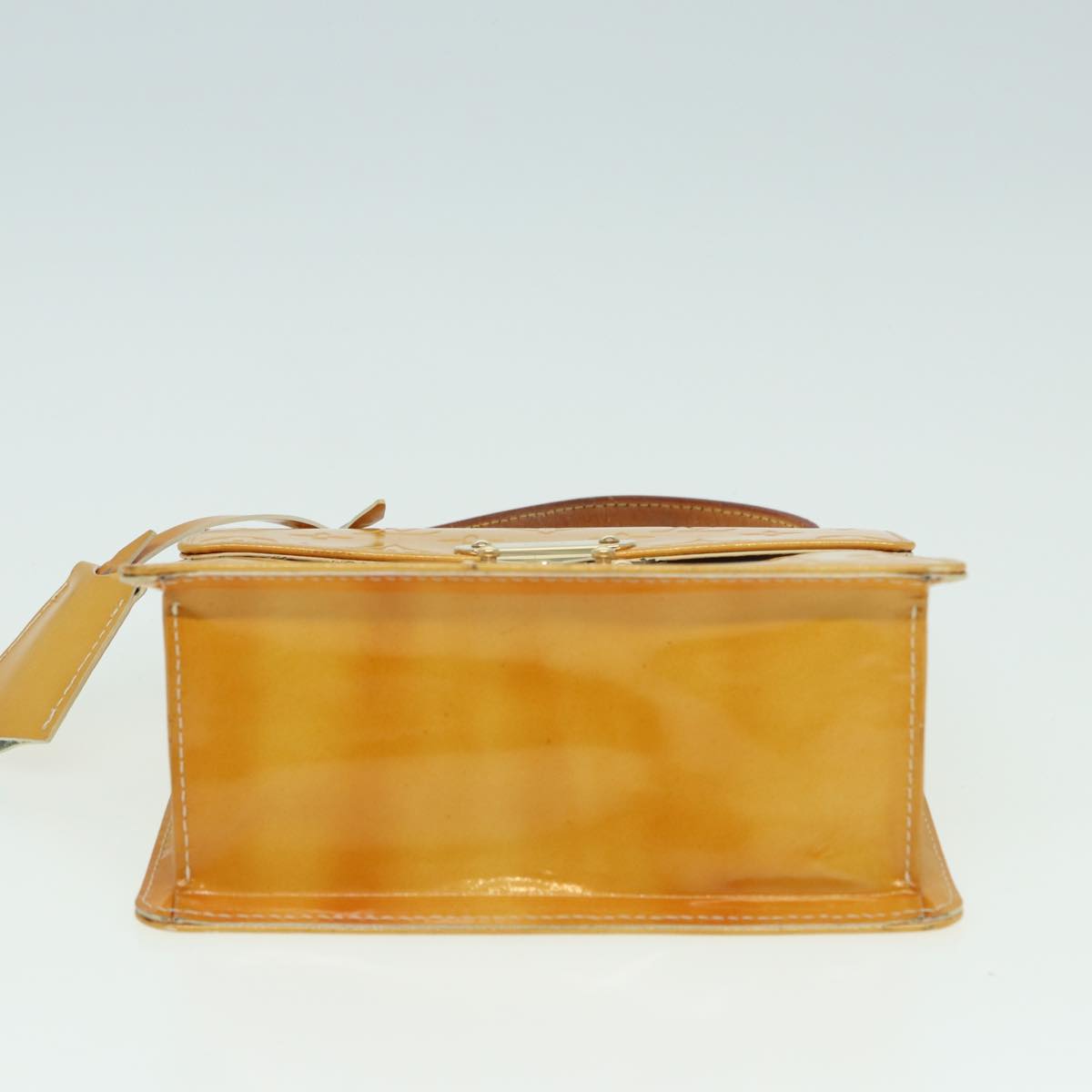 LOUIS VUITTON Monogram Vernis Spring Street Bag Lime Yellow M91068 83528