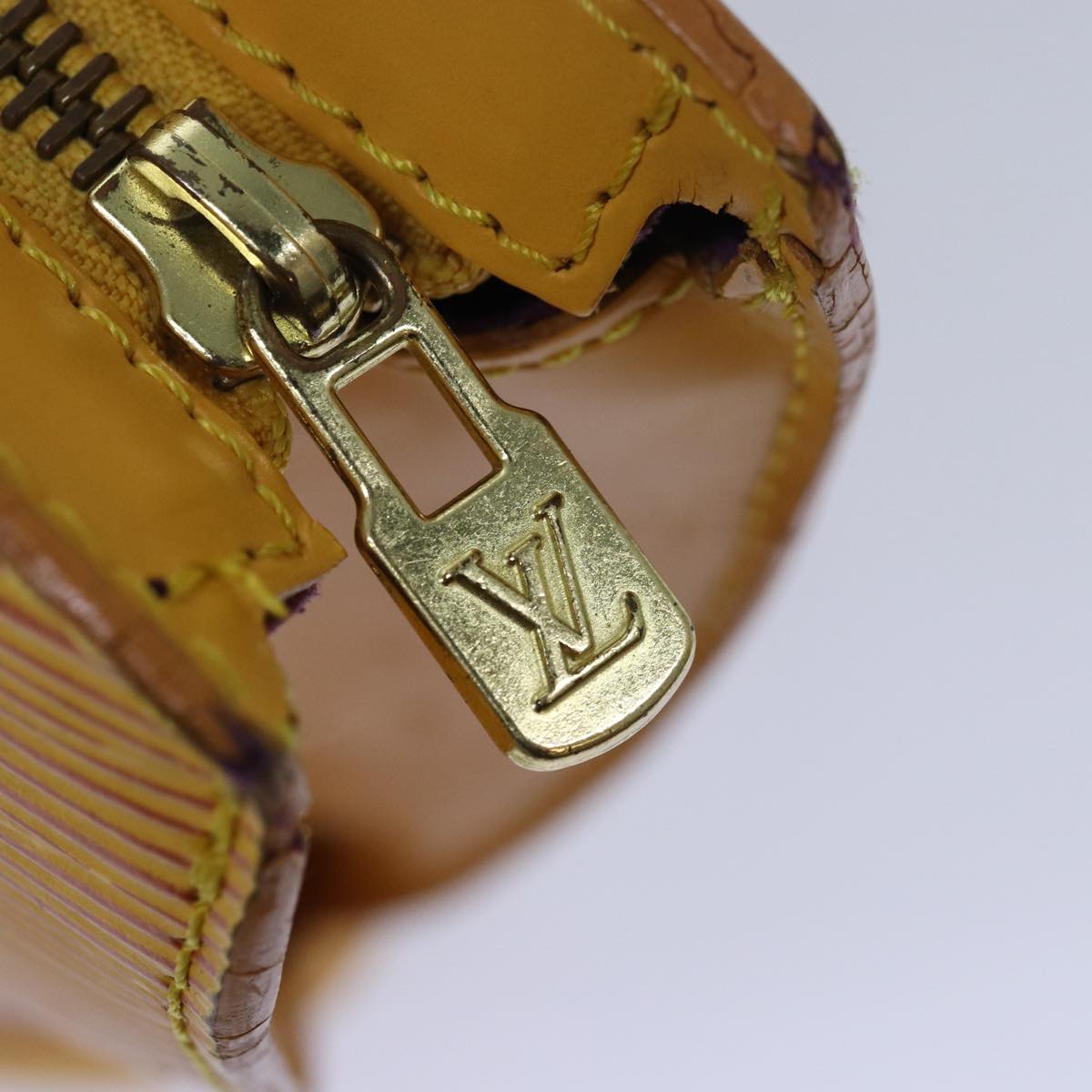 LOUIS VUITTON Epi Saint Jacques Hand Bag Yellow M52279 LV 83531