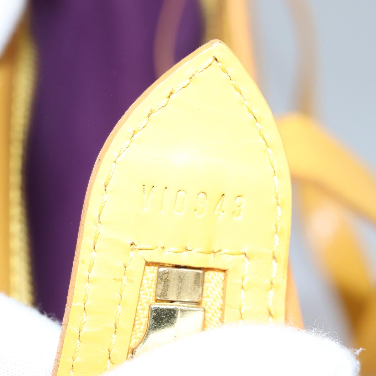 LOUIS VUITTON Epi Saint Jacques Hand Bag Yellow M52279 LV 83531
