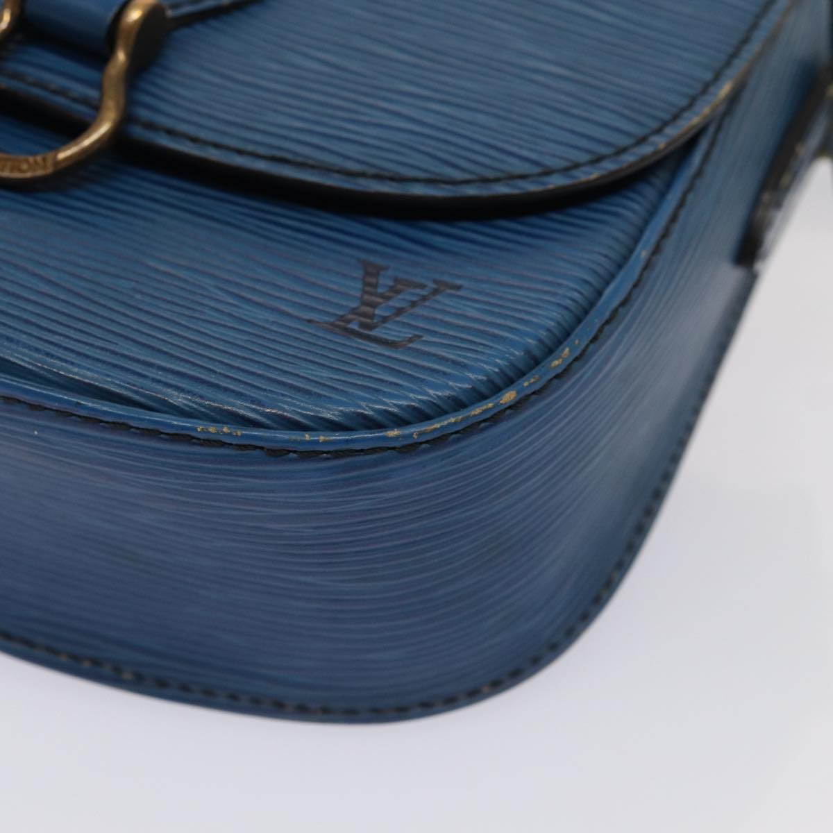 LOUIS VUITTON Epi Saint Cloud PM Shoulder Bag Blue M52195 LV 83534