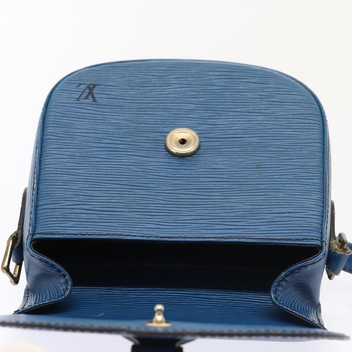 LOUIS VUITTON Epi Saint Cloud PM Shoulder Bag Blue M52195 LV 83534