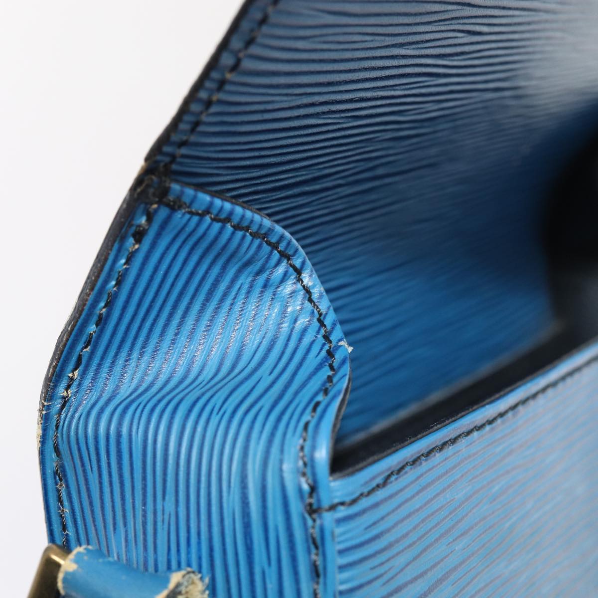 LOUIS VUITTON Epi Saint Cloud PM Shoulder Bag Blue M52195 LV 83534