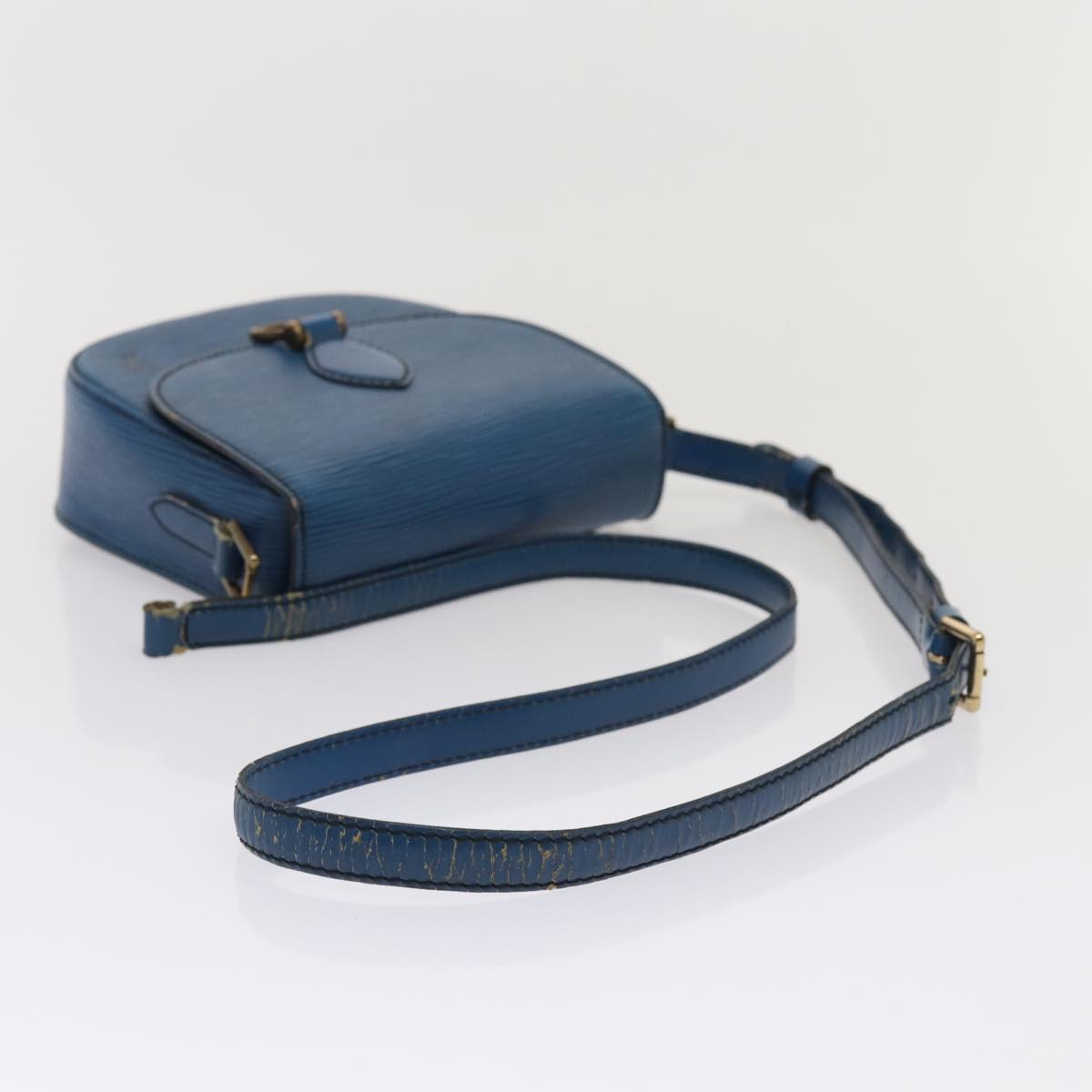 LOUIS VUITTON Epi Saint Cloud PM Shoulder Bag Blue M52195 LV 83534