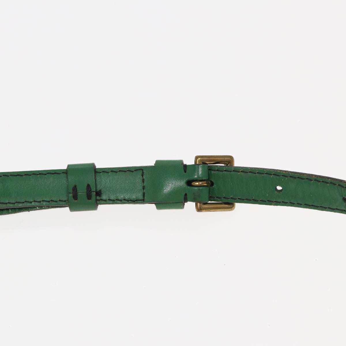 LOUIS VUITTON Epi Jeune Fille MM Shoulder Bag Green M52154 LV 83535