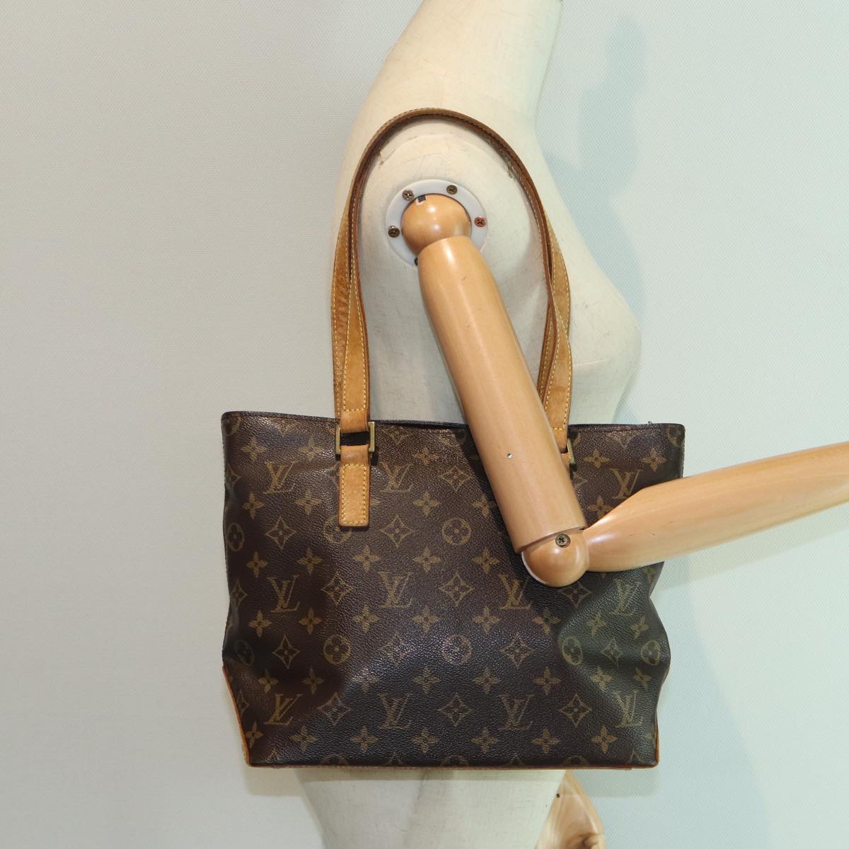 LOUIS VUITTON Monogram Cabas Piano Tote Bag M51148 LV 83542