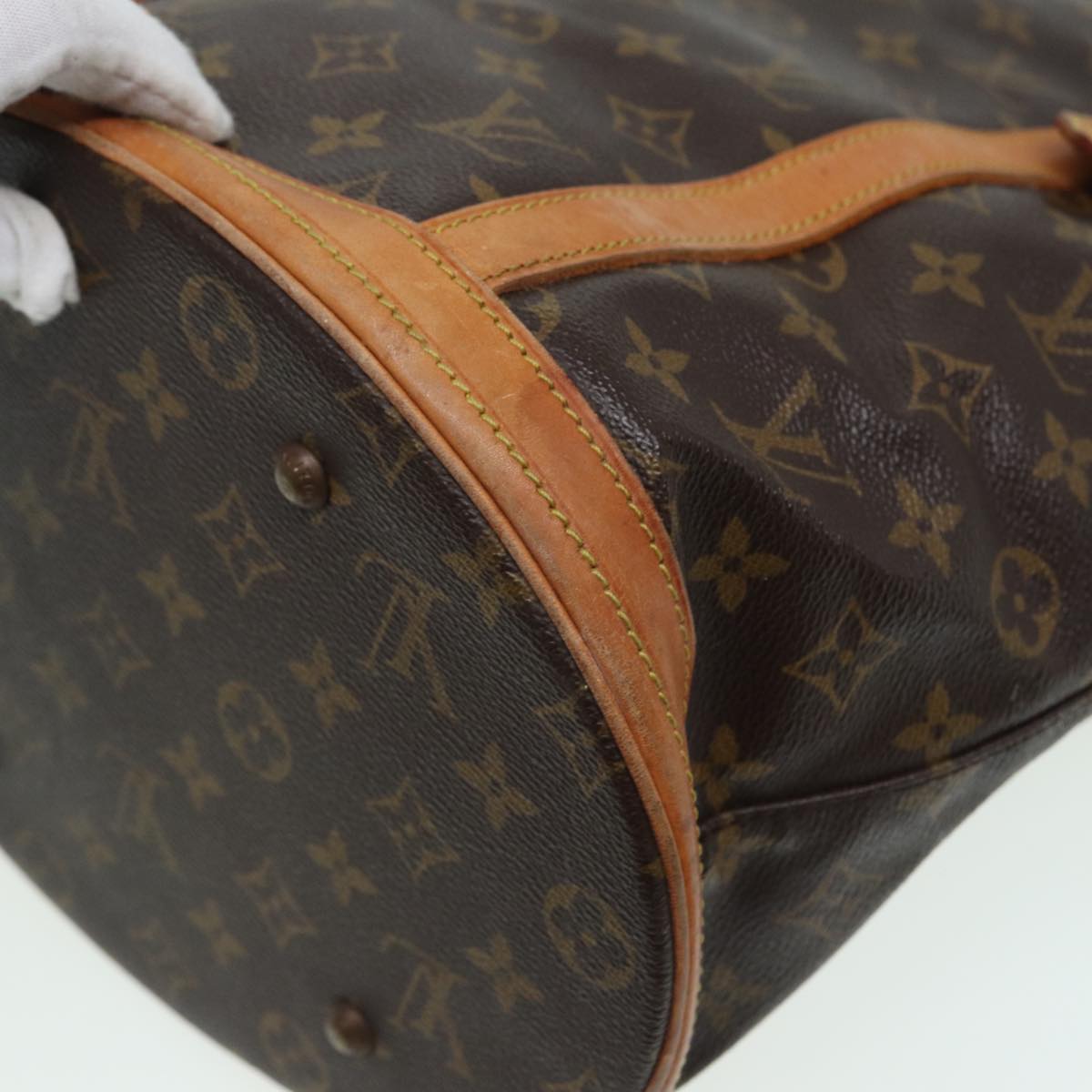 LOUIS VUITTON Monogram Bucket GM Shoulder Bag Vintage M42236 LV 83545
