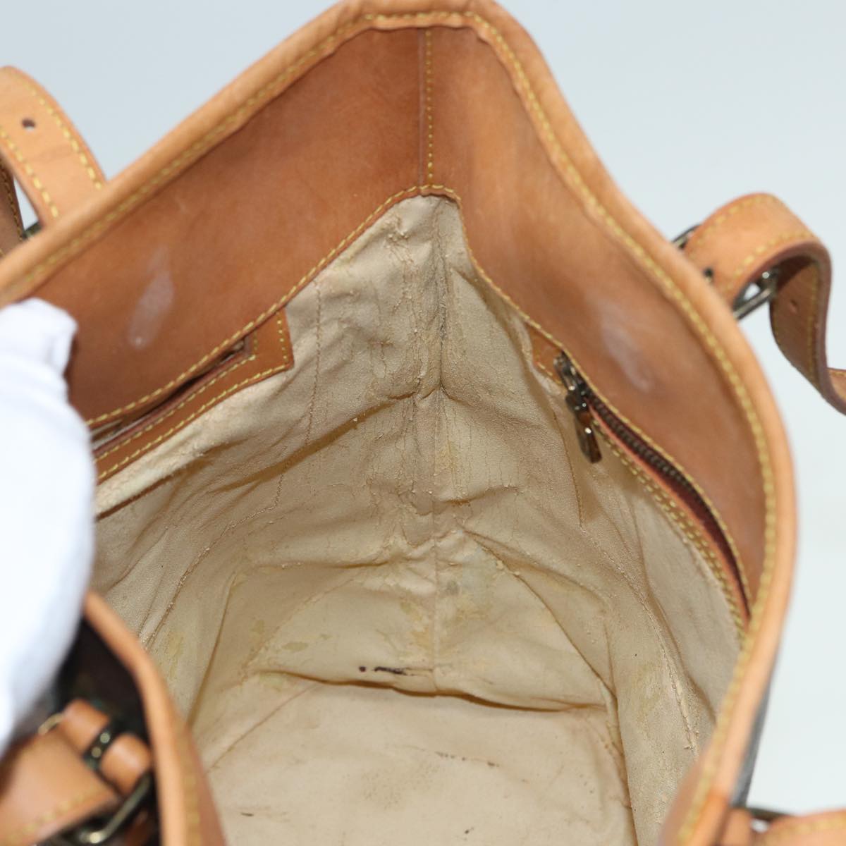 LOUIS VUITTON Monogram Bucket GM Shoulder Bag Vintage M42236 LV 83545