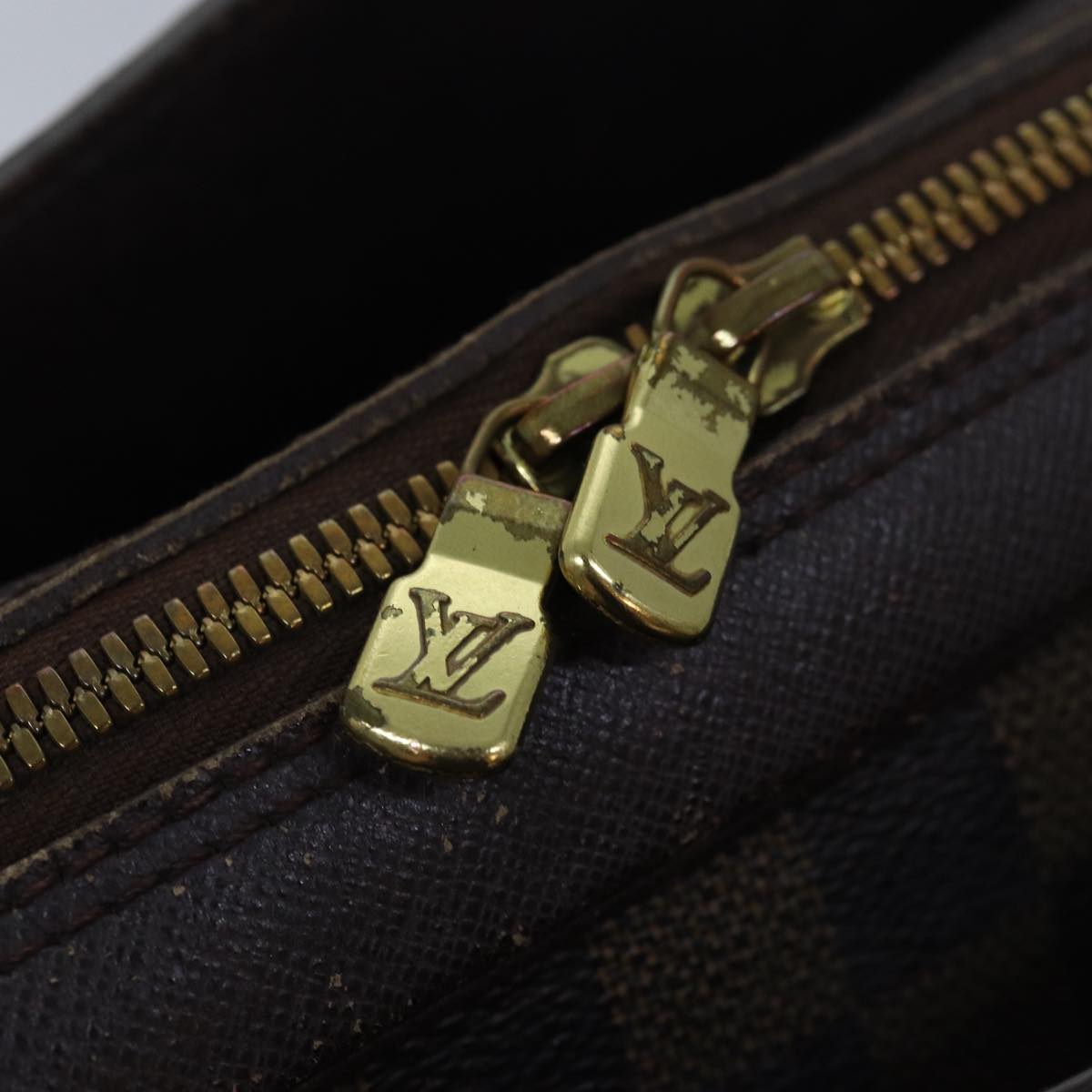 LOUIS VUITTON Damier Ebene Triana Hand Bag N51155 LV 83561
