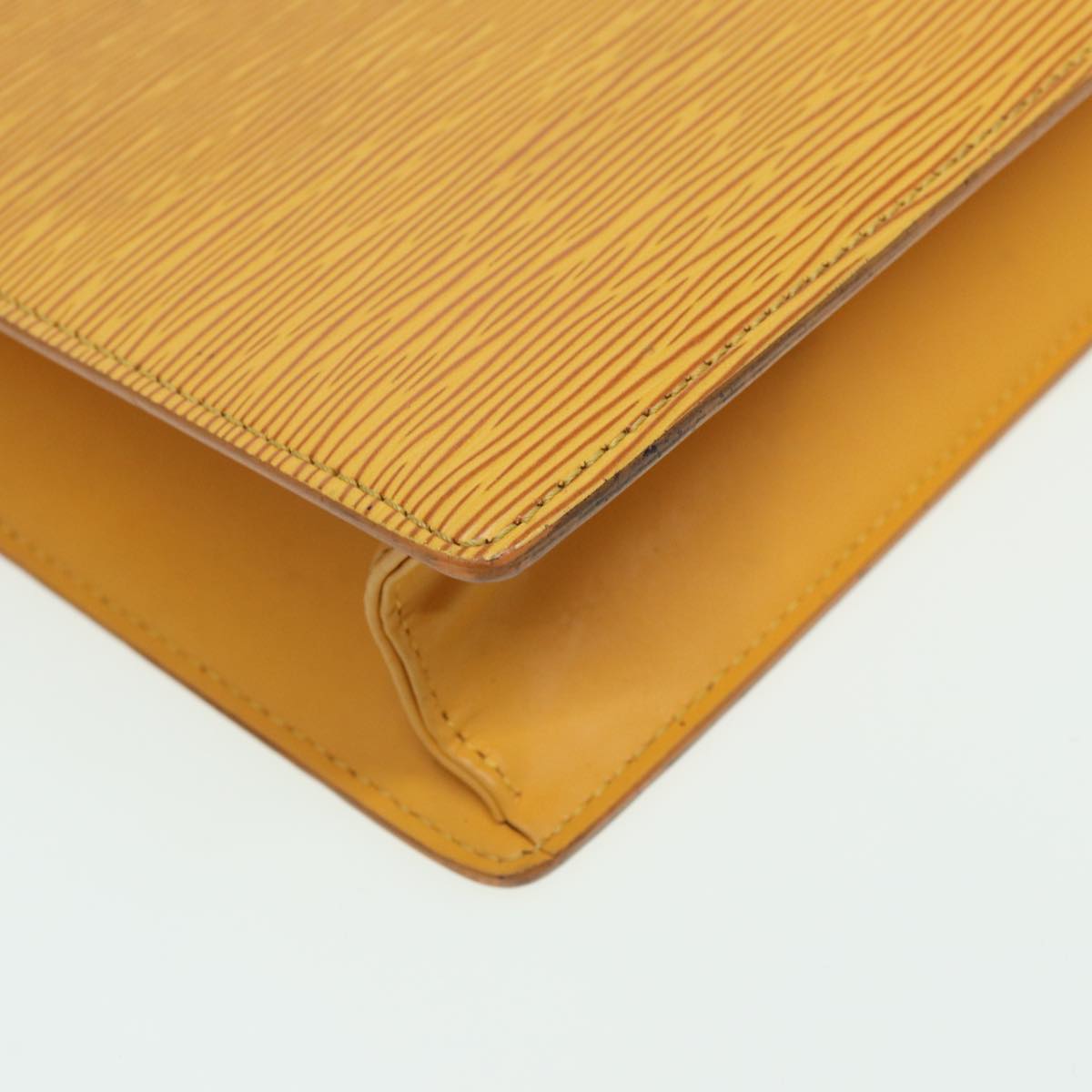 LOUIS VUITTON Epi Sac Plat Hand Bag Yellow M52079 LV 83565