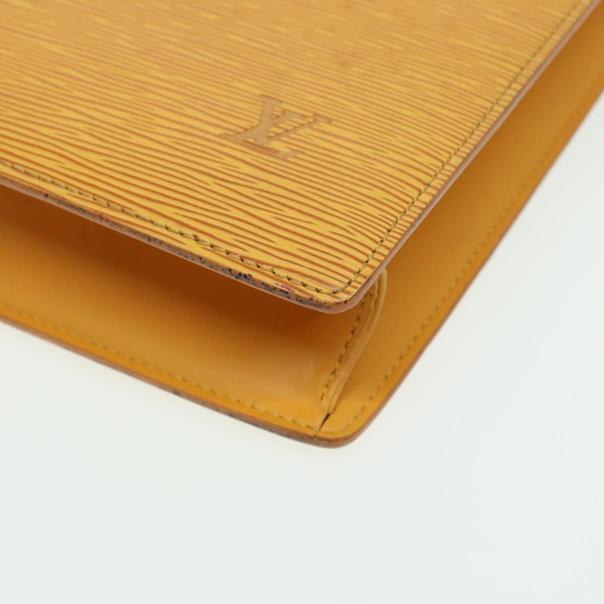 LOUIS VUITTON Epi Sac Plat Hand Bag Yellow M52079 LV 83565