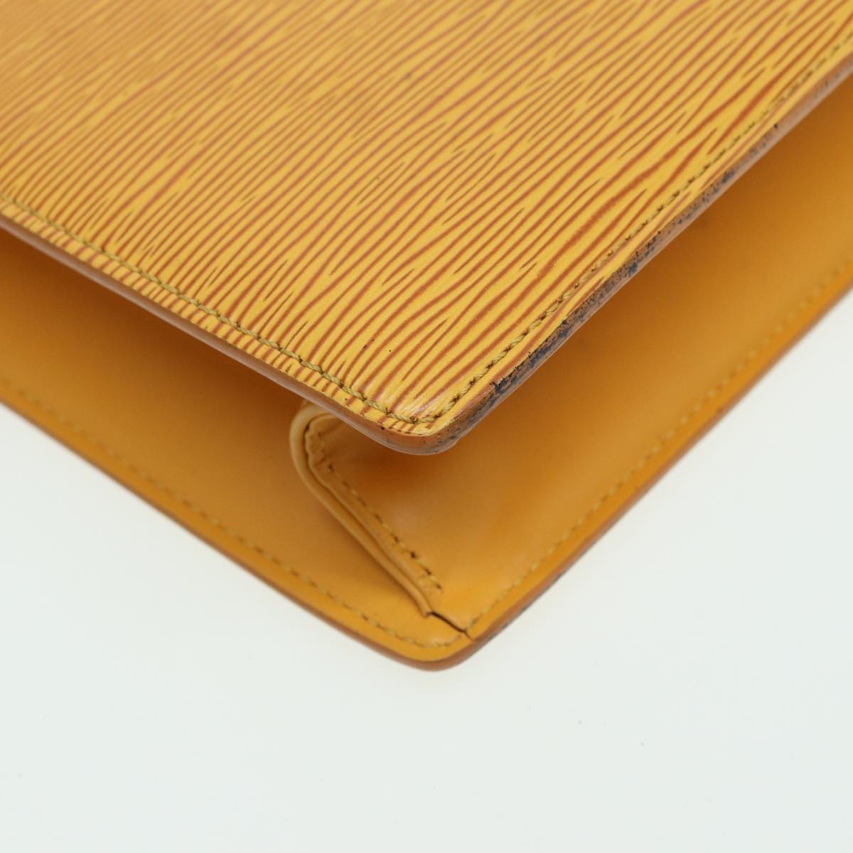 LOUIS VUITTON Epi Sac Plat Hand Bag Yellow M52079 LV 83565
