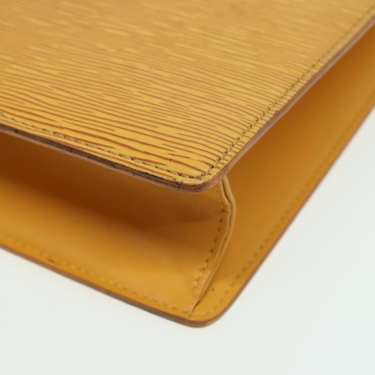 LOUIS VUITTON Epi Sac Plat Hand Bag Yellow M52079 LV 83565
