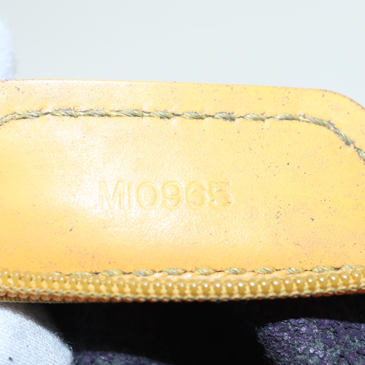 LOUIS VUITTON Epi Sac Plat Hand Bag Yellow M52079 LV 83565
