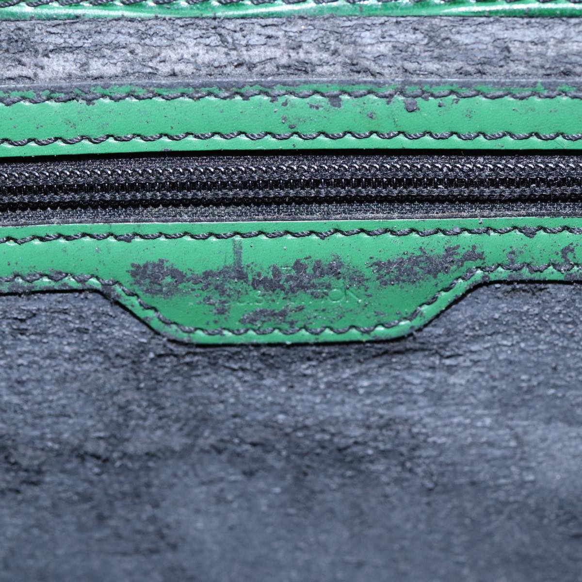 LOUIS VUITTON Epi Sac Plat Hand Bag Green M59084 LV 83566