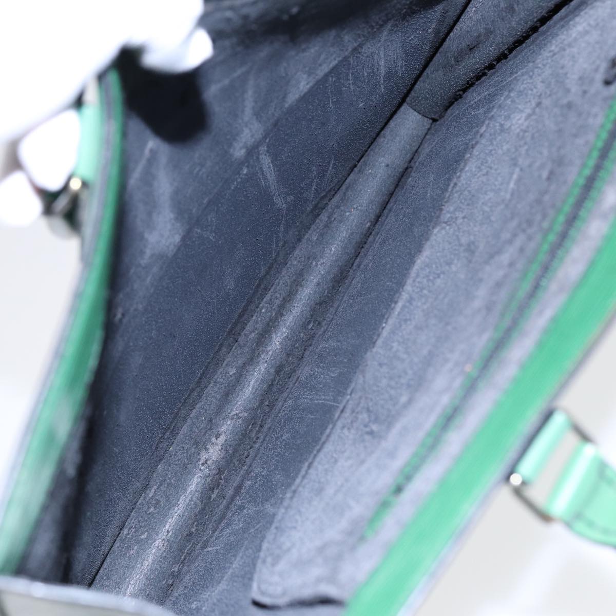 LOUIS VUITTON Epi Sac Plat Hand Bag Green M59084 LV 83566