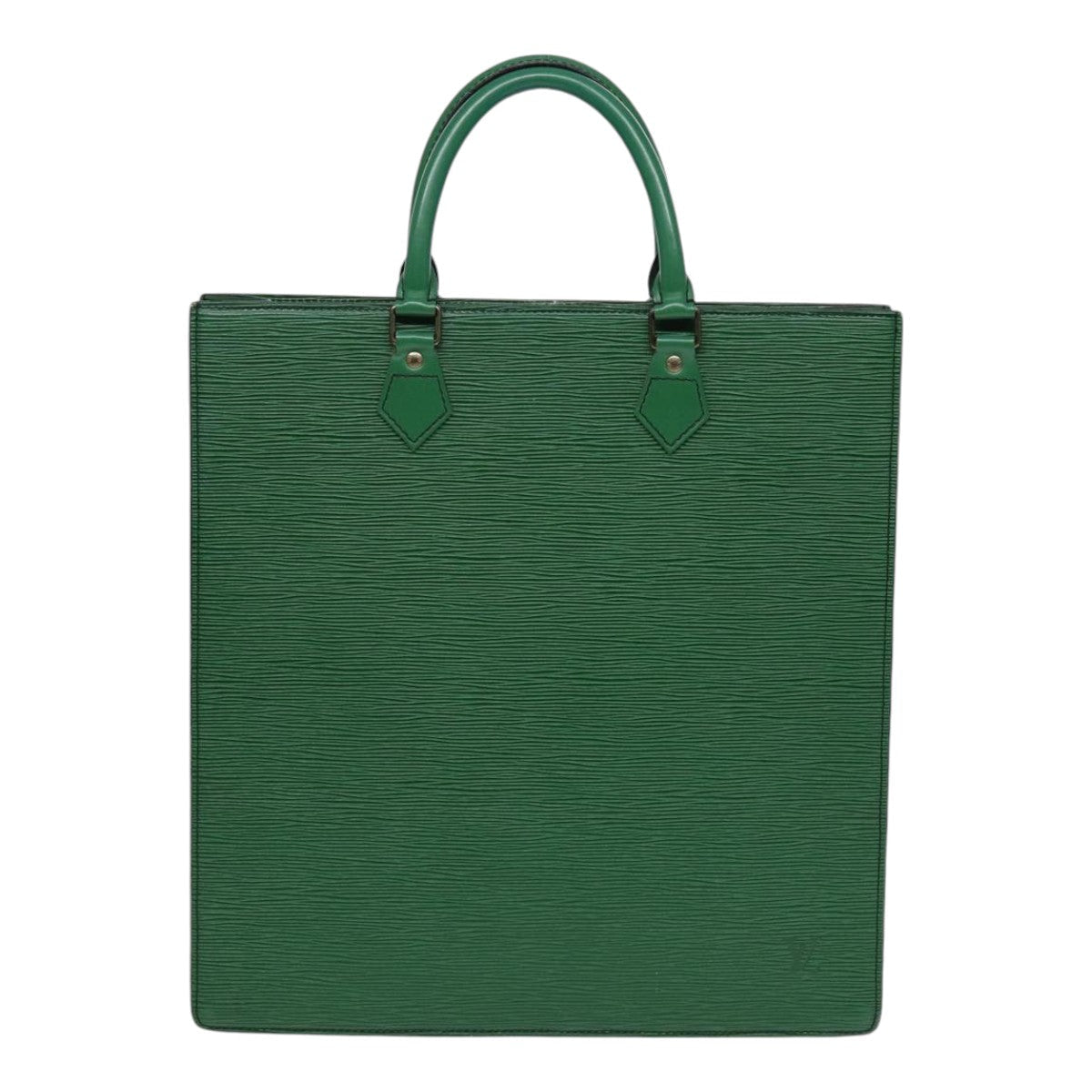 LOUIS VUITTON Epi Sac Plat Hand Bag Green M59084 LV 83566