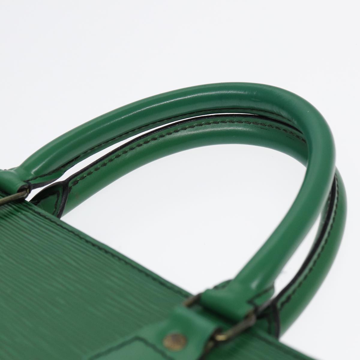 LOUIS VUITTON Epi Sac Plat Hand Bag Green M59084 LV 83566