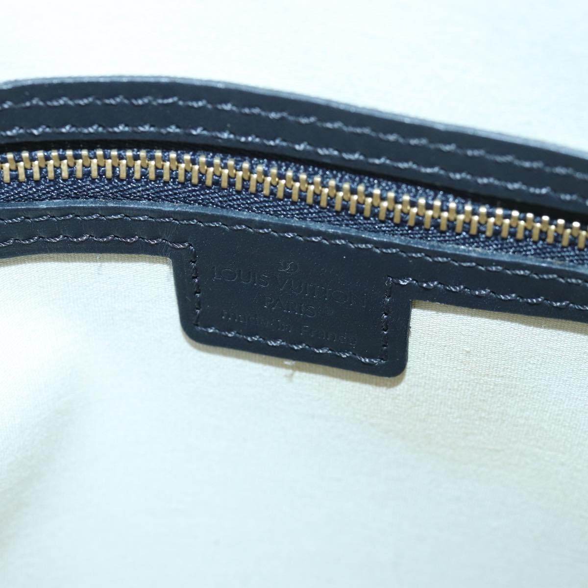 LOUIS VUITTON Monogram Mini Alma Haut Hand Bag Blue M92202 LV 83567