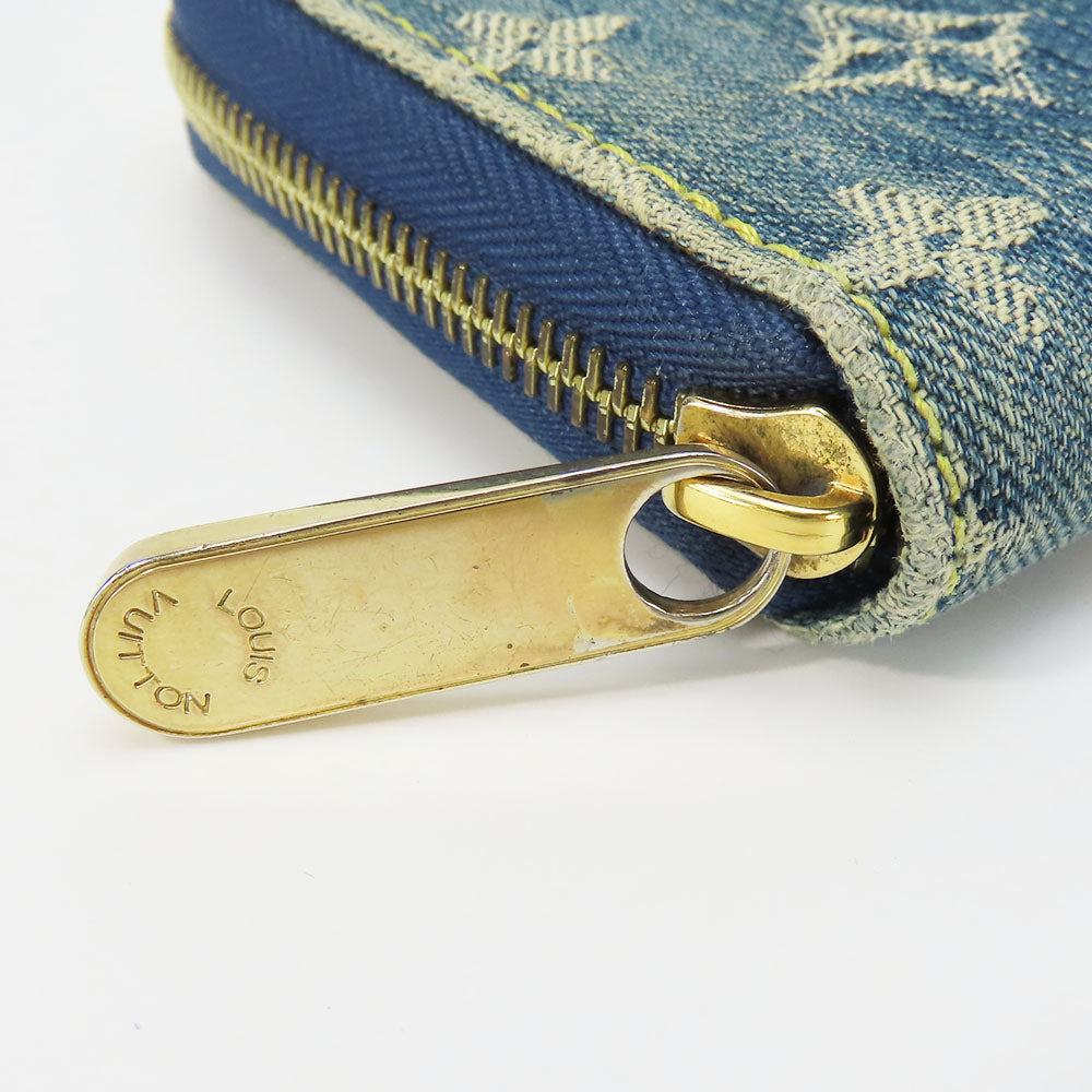 Louis Vuitton Zippy Wallet Monogram Denim Leather