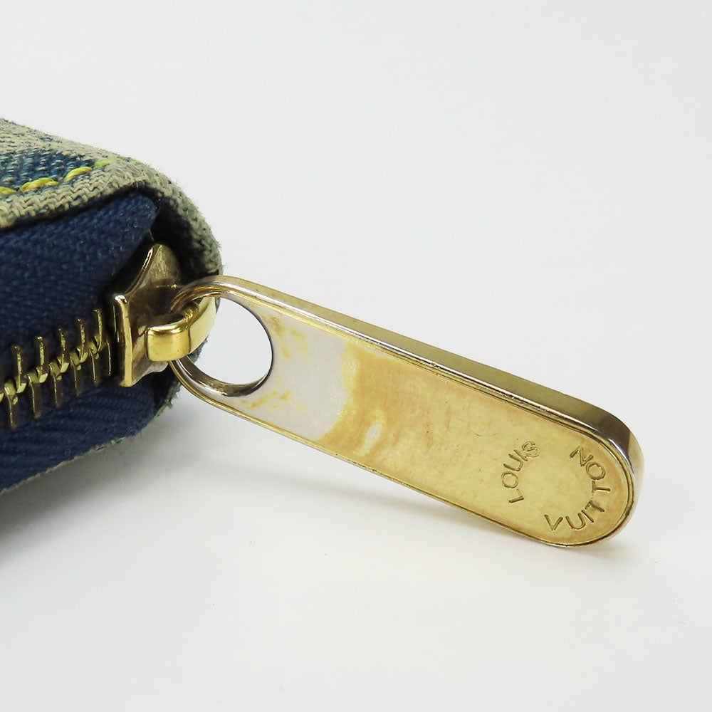 Louis Vuitton Zippy Wallet Monogram Denim Leather