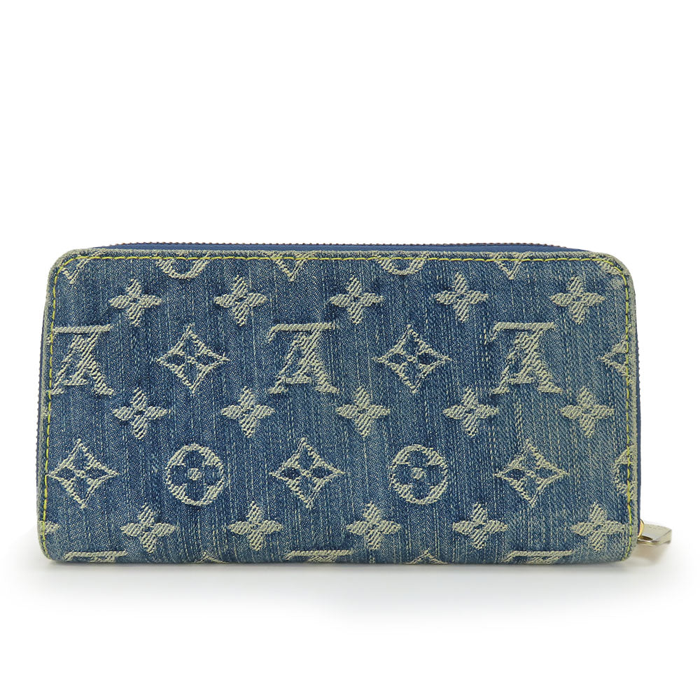 Louis Vuitton Zippy Wallet Monogram Denim Leather
