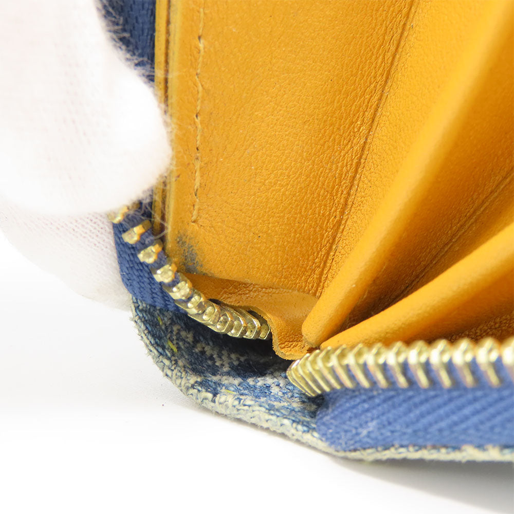 Louis Vuitton Zippy Wallet Monogram Denim Leather