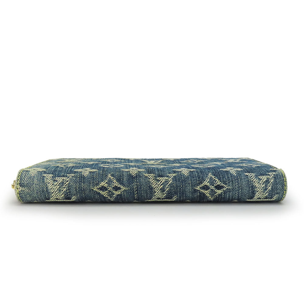 Louis Vuitton Zippy Wallet Monogram Denim Leather