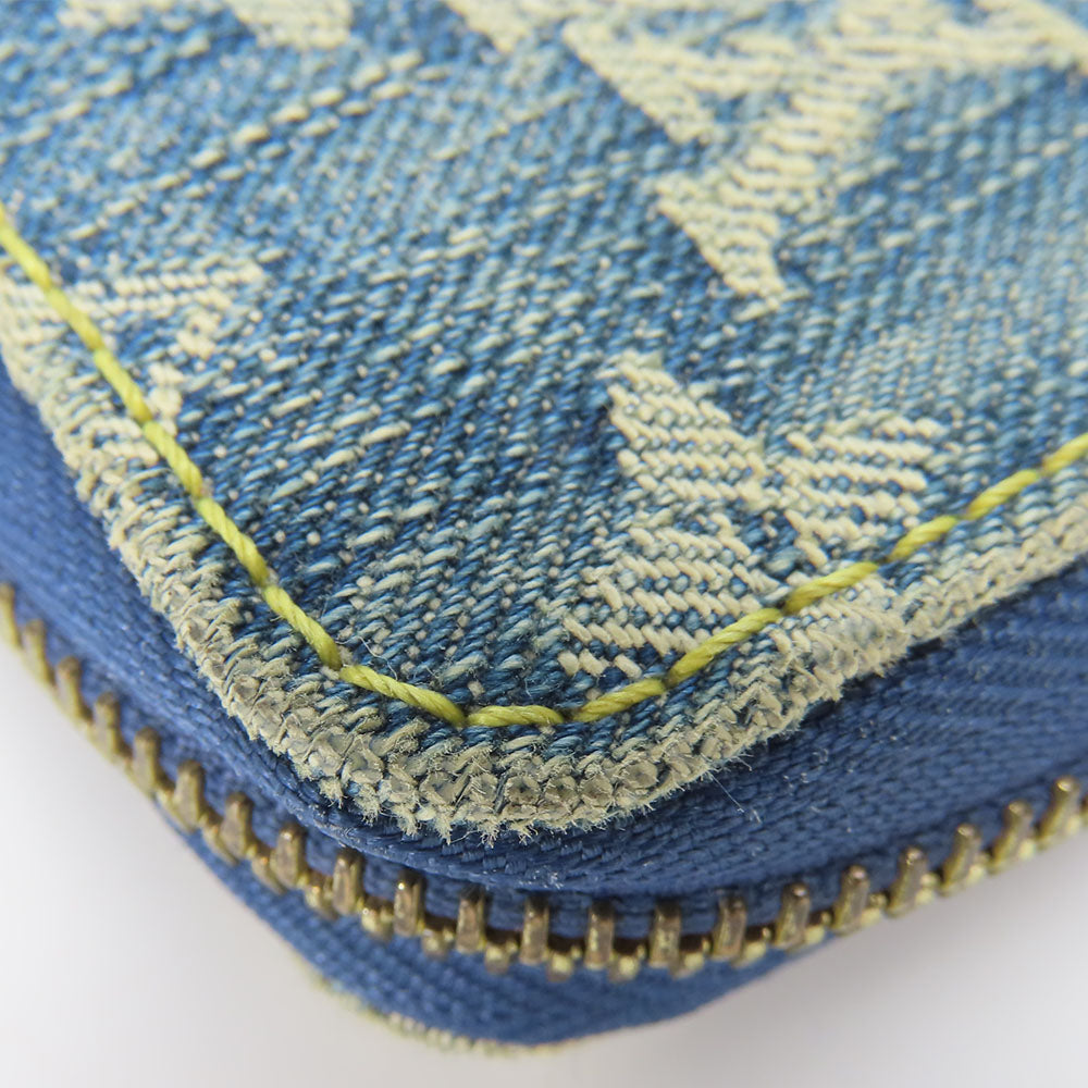 Louis Vuitton Zippy Wallet Monogram Denim Leather