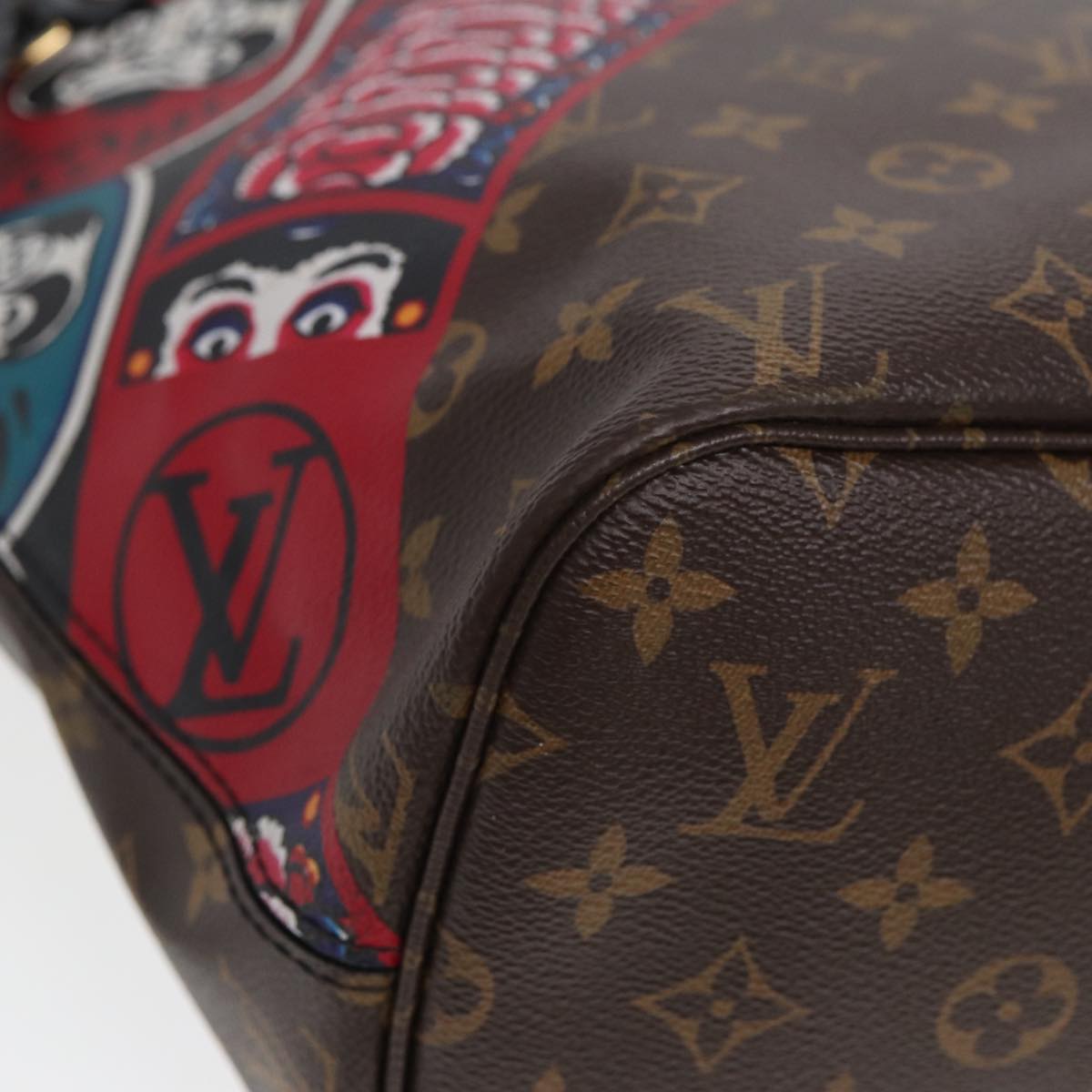 LOUIS VUITTON Monogram Yamamoto Hirosai Neverfull MM Tote Bag M43499 83570A