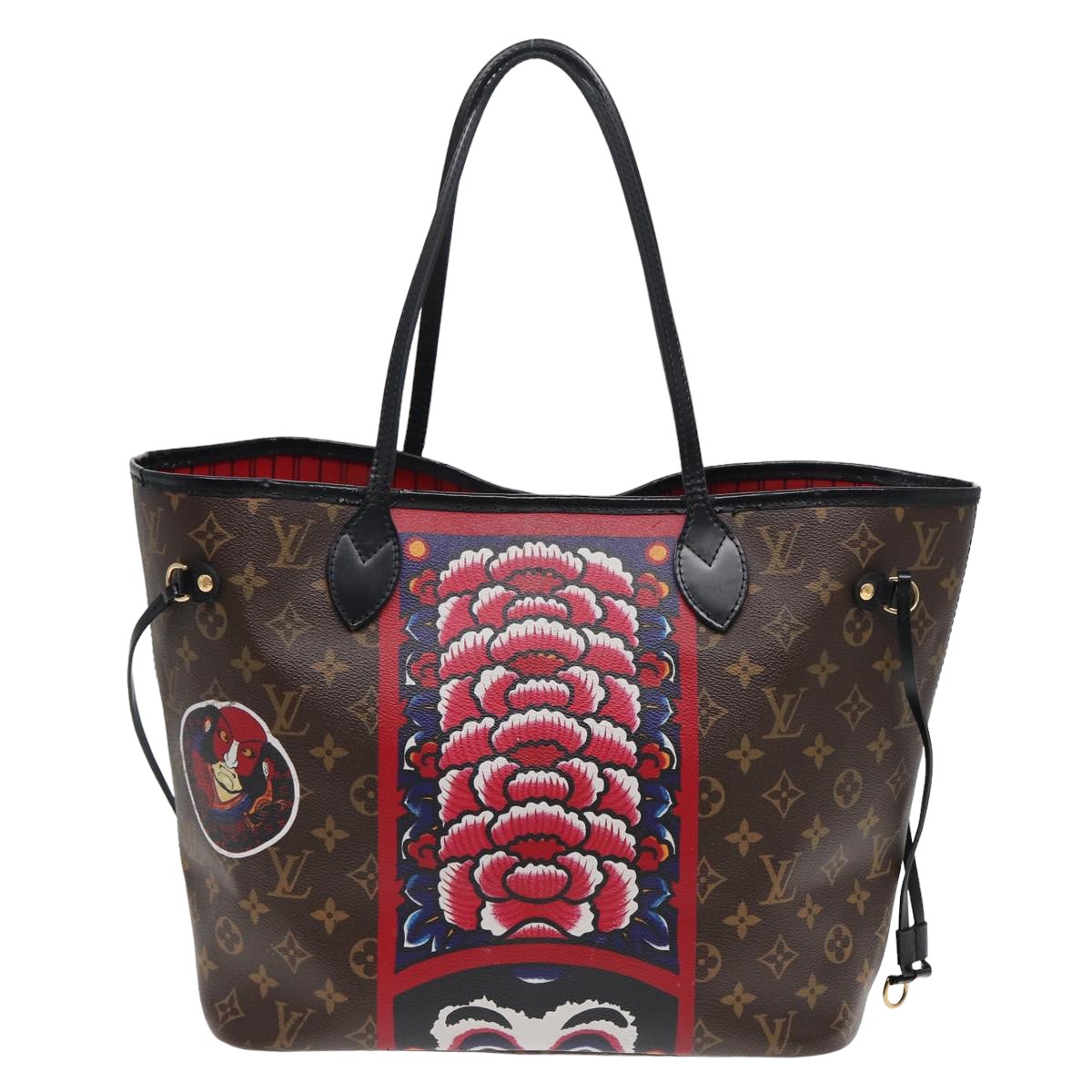LOUIS VUITTON Monogram Yamamoto Hirosai Neverfull MM Tote Bag M43499 83570A