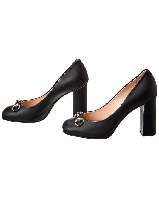 Luxury Gucci Trending 2025 Horsebit Leather Pump ( )