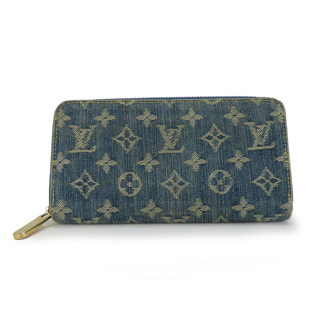 Louis Vuitton Monogram Denim Leather Zippy Wallet
