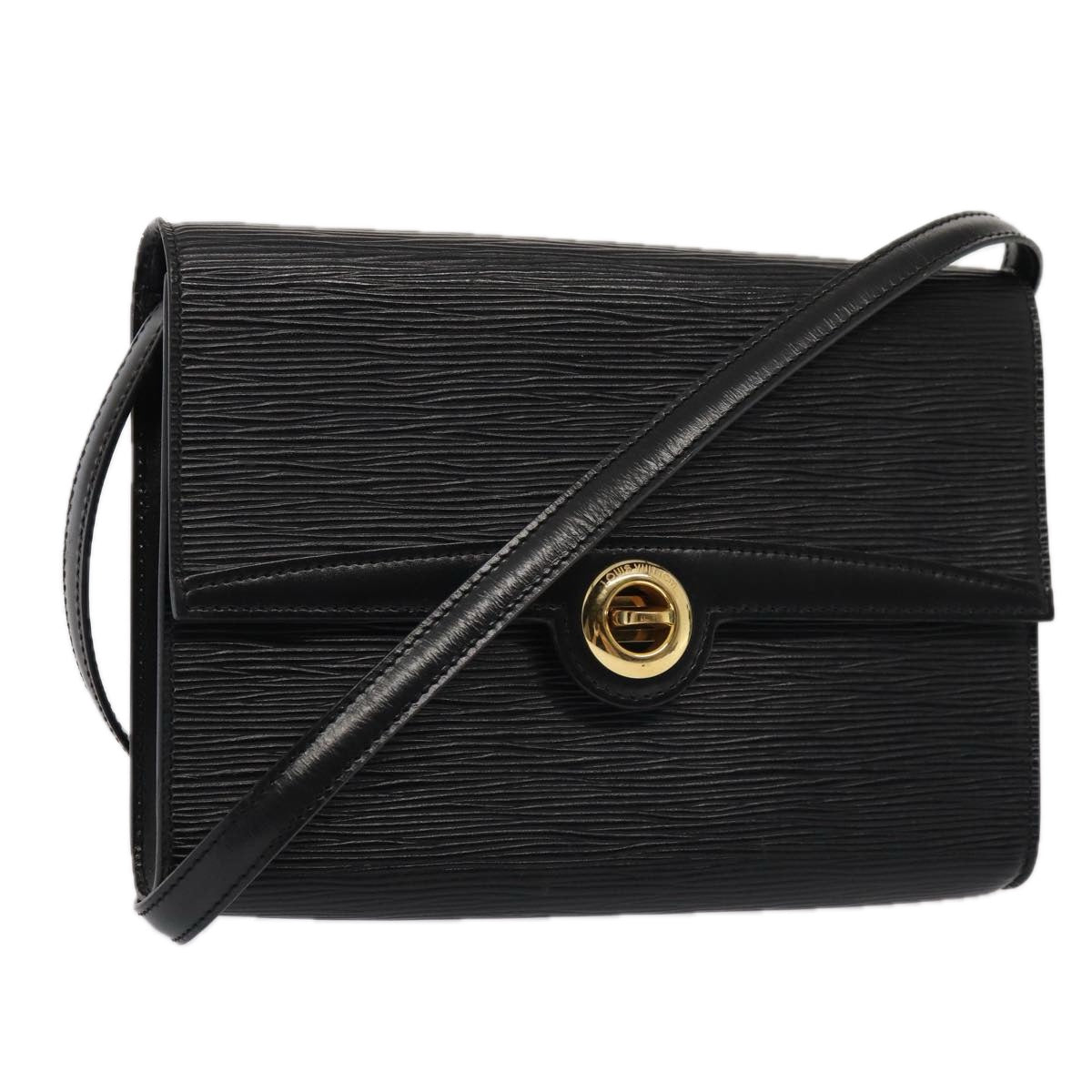 LOUIS VUITTON Epi Pochette Arche Shoulder Bag Black Noir M52572 LV 83609