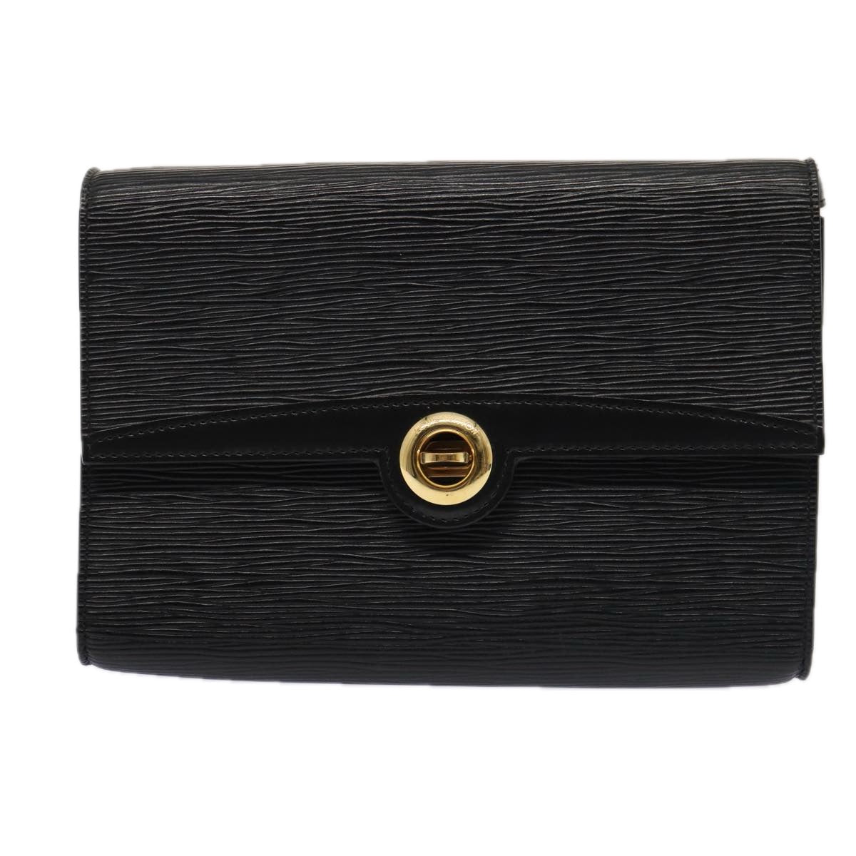 LOUIS VUITTON Epi Pochette Arche Shoulder Bag Black Noir M52572 LV 83609