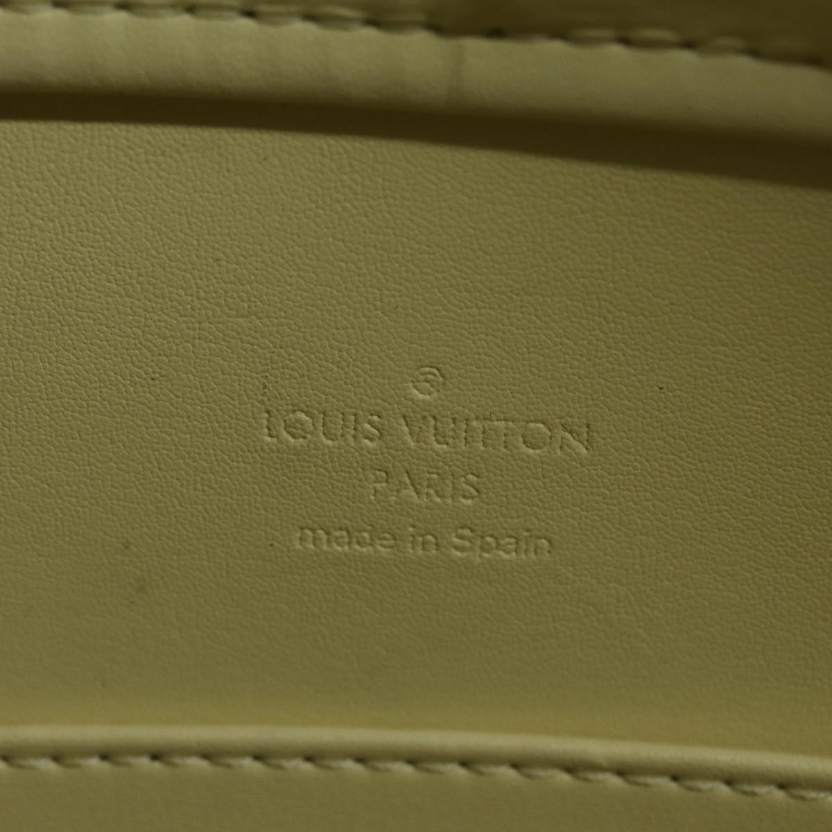 LOUIS VUITTON Monogram Vernis Columbus Tote Bag Yellow M91047 LV 83616
