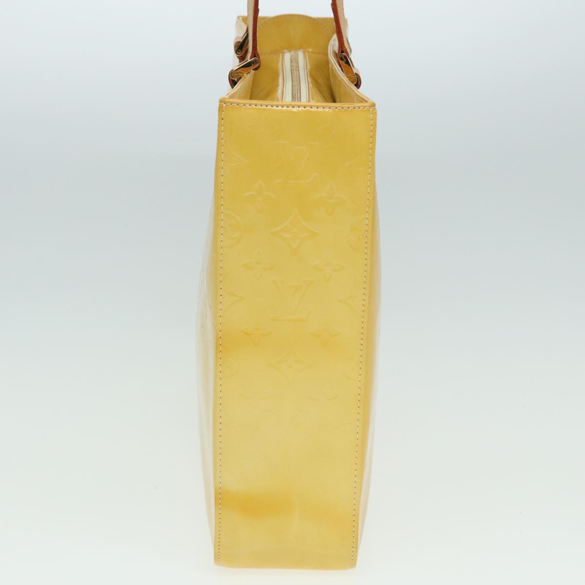 LOUIS VUITTON Monogram Vernis Columbus Tote Bag Yellow M91047 LV 83616