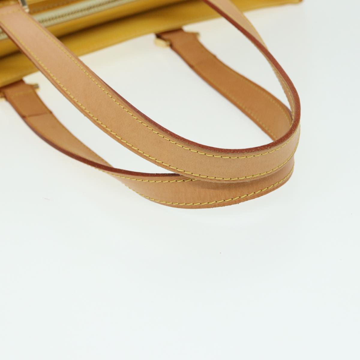 LOUIS VUITTON Monogram Vernis Columbus Tote Bag Yellow M91047 LV 83616