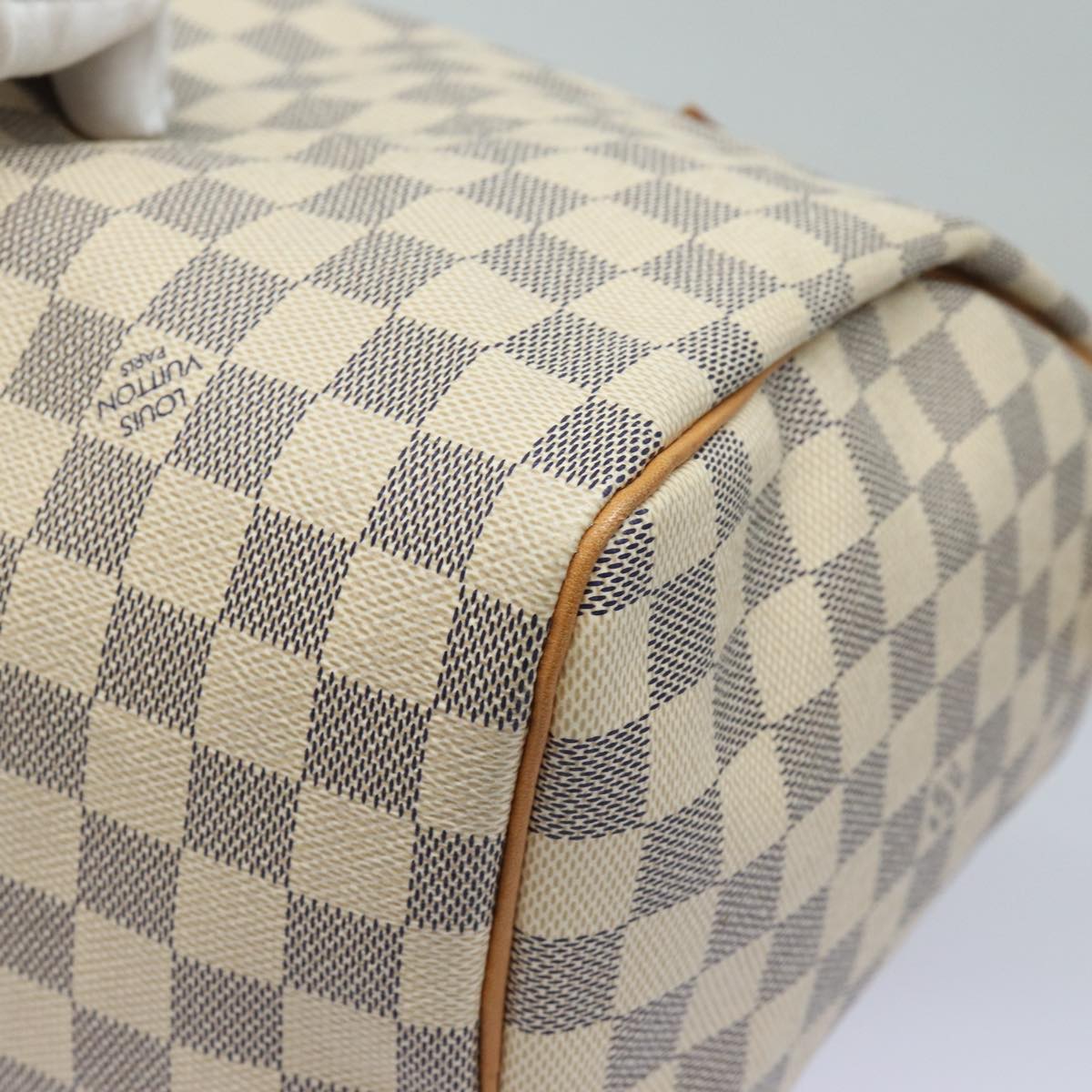 LOUIS VUITTON Damier Azur Speedy 30 Hand Bag N41533 LV 83636A