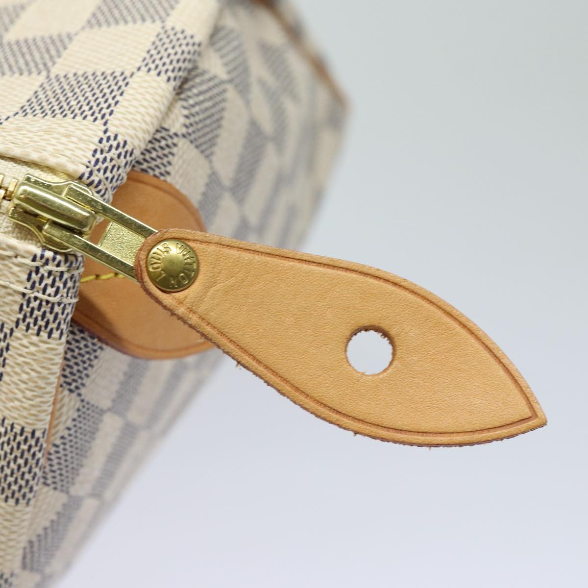 LOUIS VUITTON Damier Azur Speedy 30 Hand Bag N41533 LV 83636A