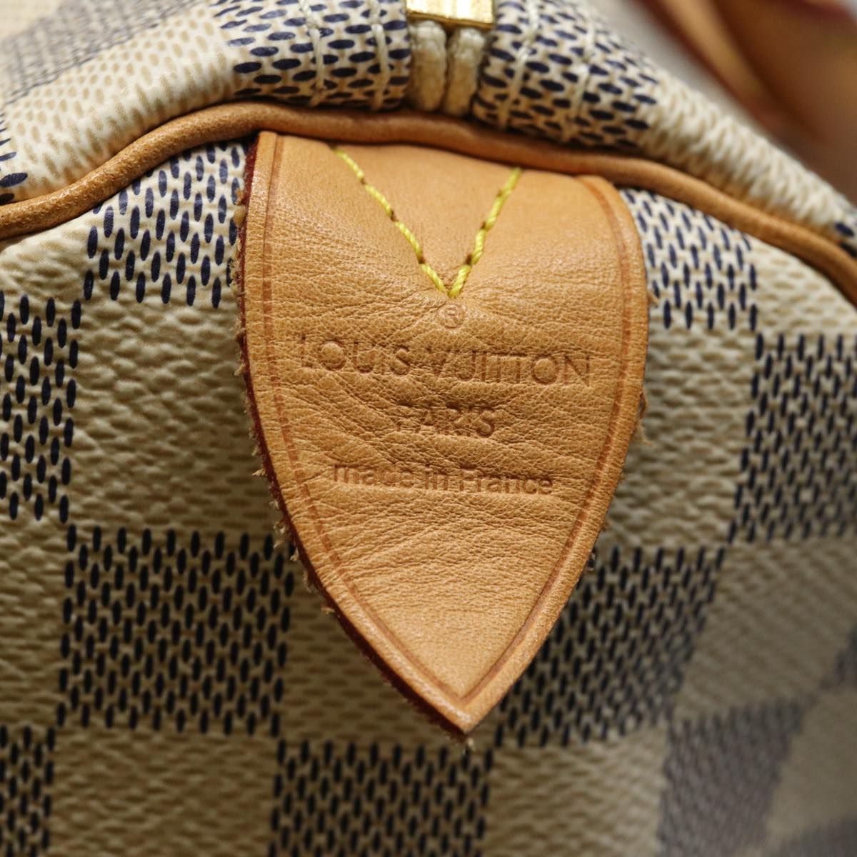 LOUIS VUITTON Damier Azur Speedy 30 Hand Bag N41533 LV 83636A